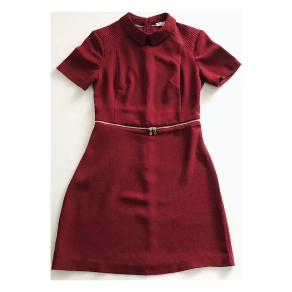 Mini Burgundy Dress. - Picture 1 of 6